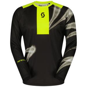SCOTT EVO Dirt motocross majica crno-fluo žuta