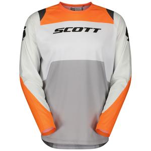 SCOTT EVO Race motocross majica bijelo-narančasta