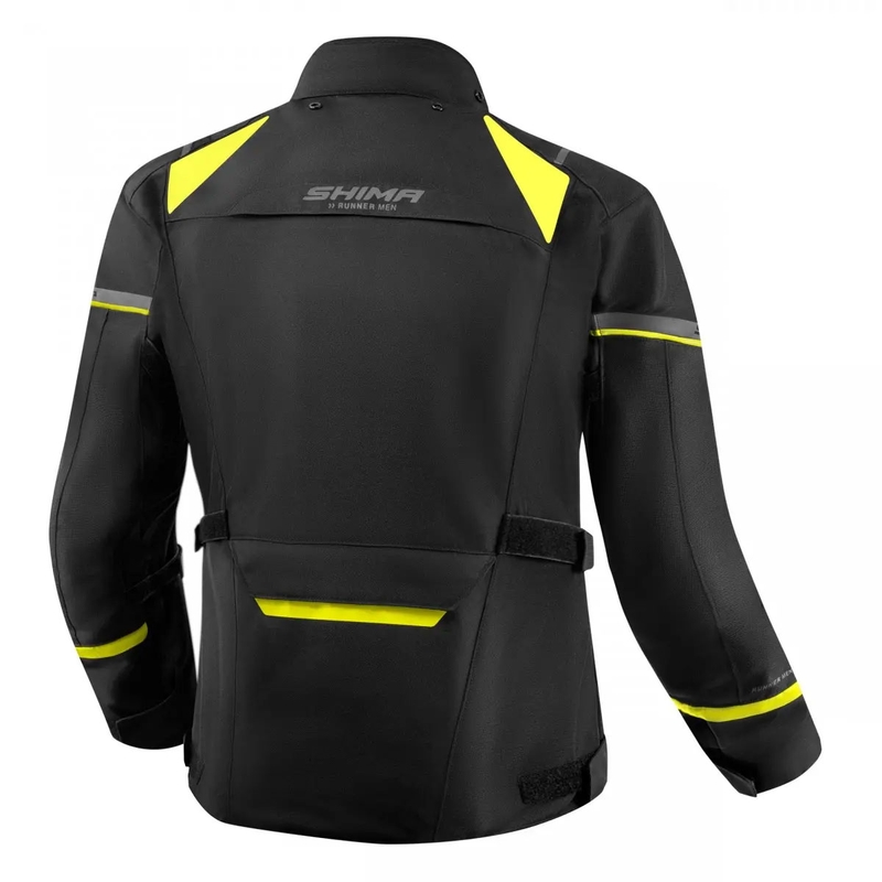 Motociklistička jakna Shima Runner crno-fluo žuta