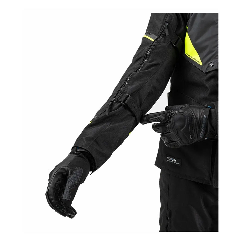 Motociklistička jakna Shima Runner crno-fluo žuta