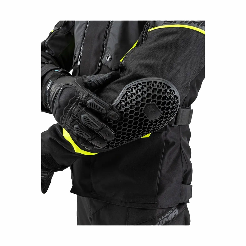 Motociklistička jakna Shima Runner crno-fluo žuta