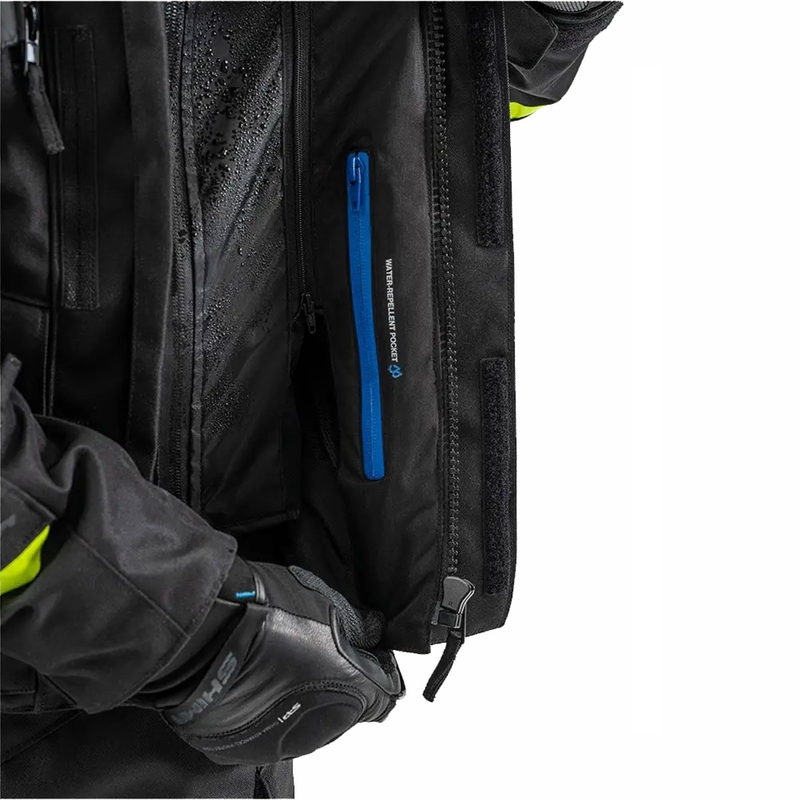 Motociklistička jakna Shima Runner crno-fluo žuta