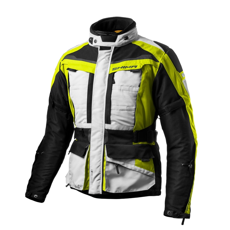 Motociklistička jakna Shima Horizon fluo žuto-sivo-crna