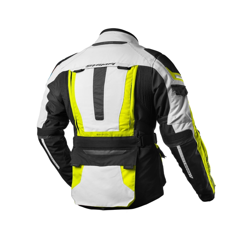 Motociklistička jakna Shima Horizon fluo žuto-sivo-crna