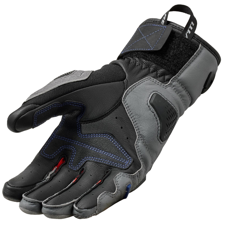 Revit Sand 5 moto rukavice sivo-crvene