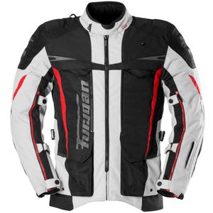 Furygan Montroc Kevlar® Primaloft® 3IN1+ motociklistička jakna crno-bež-crvena
