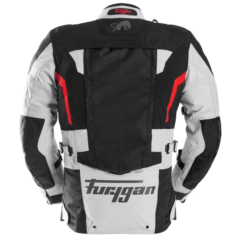 Furygan Montroc Kevlar® Primaloft® 3IN1+ motociklistička jakna crno-bež-crvena