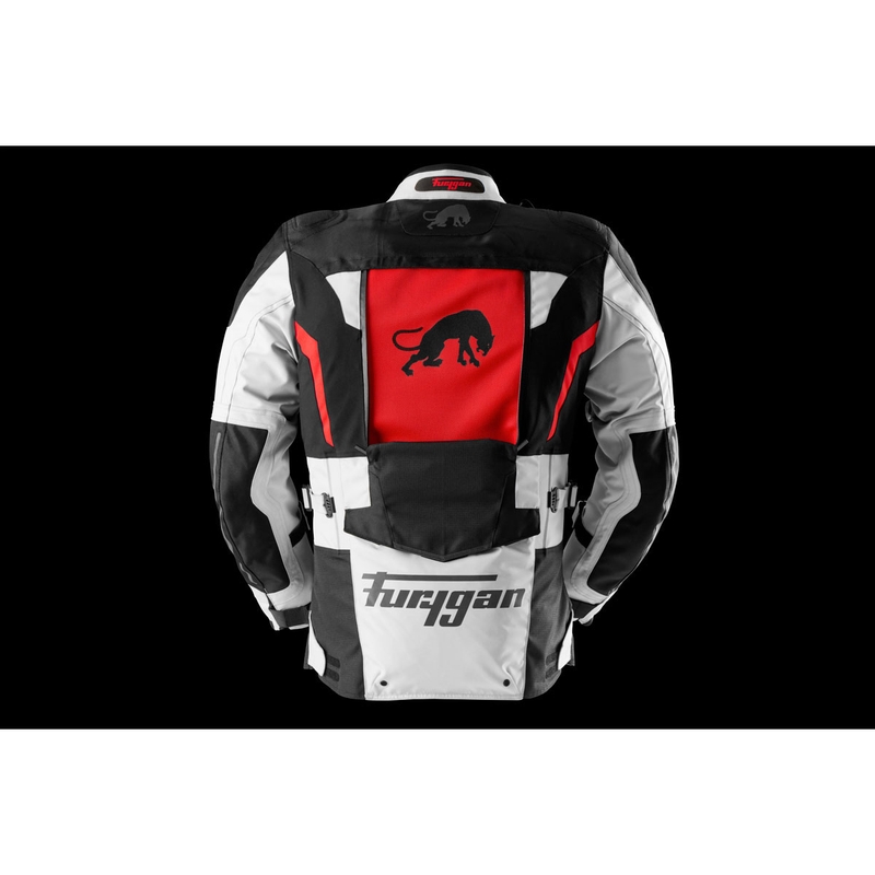 Furygan Montroc Kevlar® Primaloft® 3IN1+ motociklistička jakna crno-bež-crvena