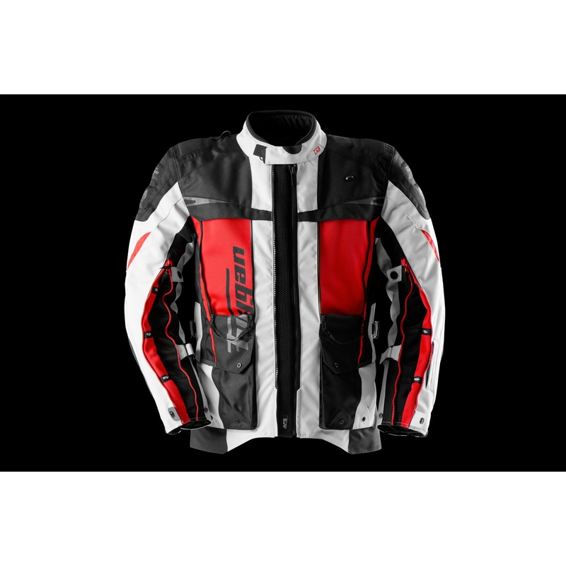Furygan Montroc Kevlar® Primaloft® 3IN1+ motociklistička jakna crno-bež-crvena