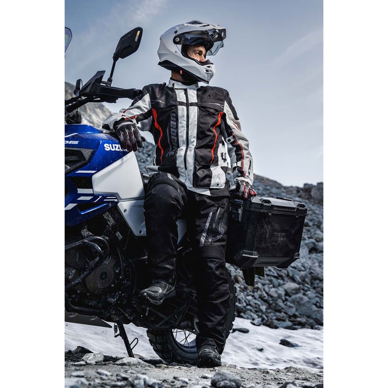 Furygan Montroc Kevlar® Primaloft® 3IN1+ motociklistička jakna crno-bež-crvena