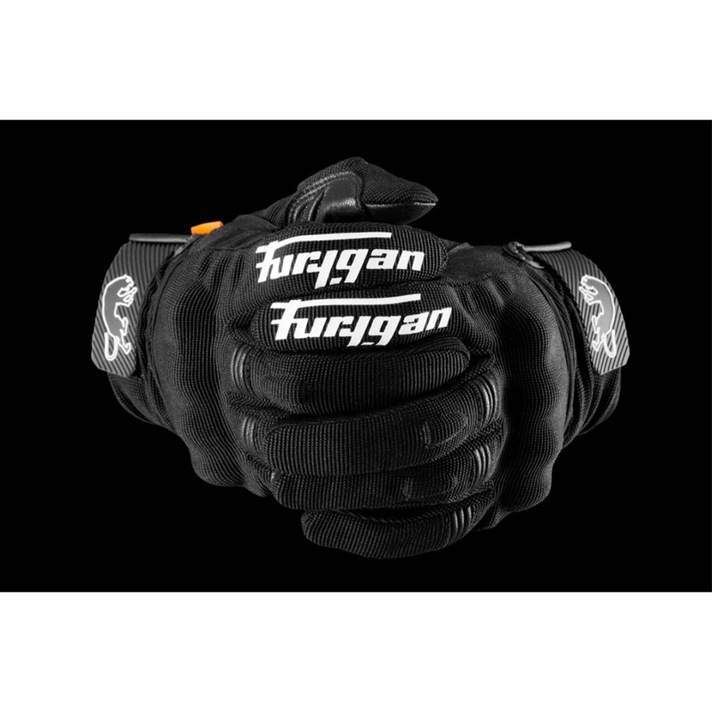 Furygan Jet D3O Evo motociklističke rukavice crno-bijele