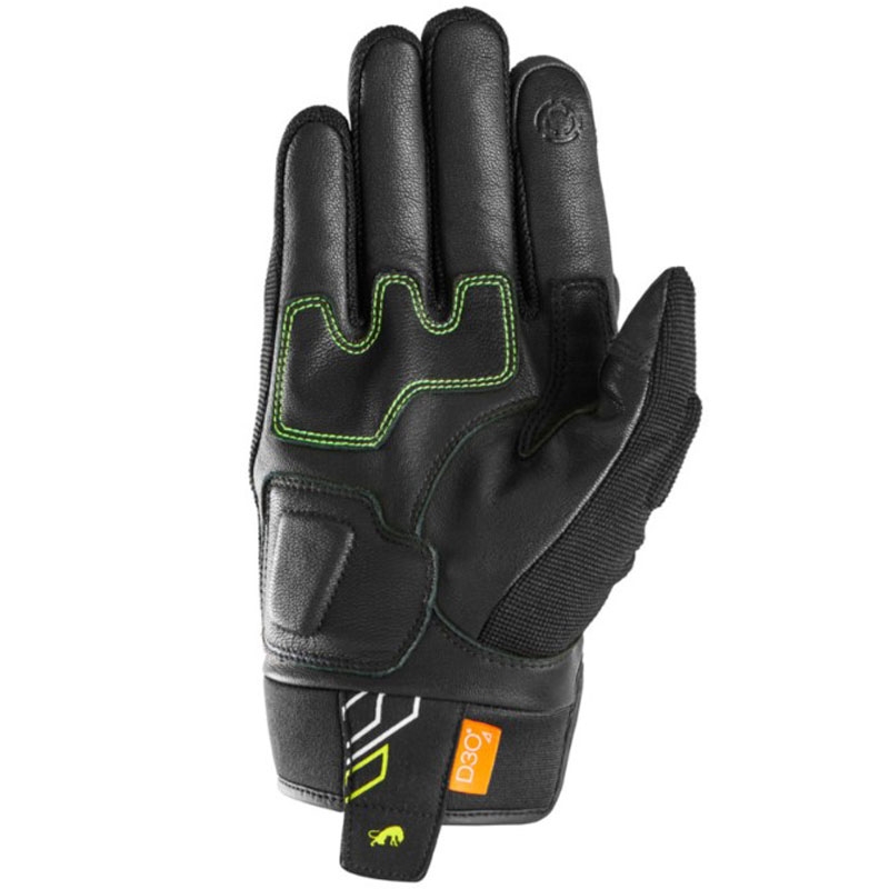 Furygan Jet Neon D3O moto rukavice crno-bijele-fluo žute