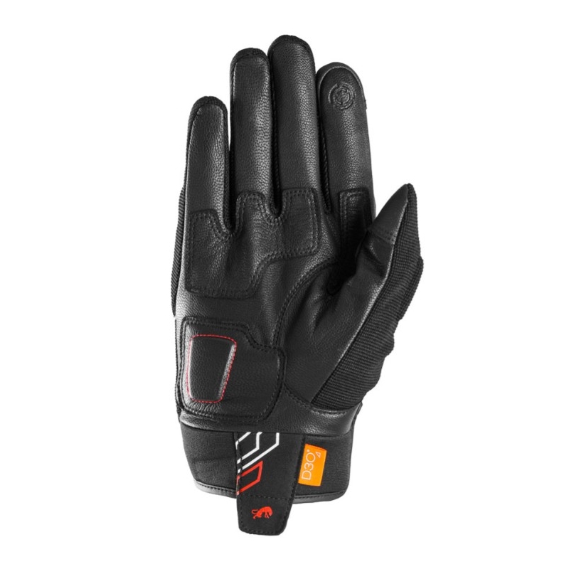 Furygan Jet Neon D3O motociklističke rukavice crno-bijelo-crvene