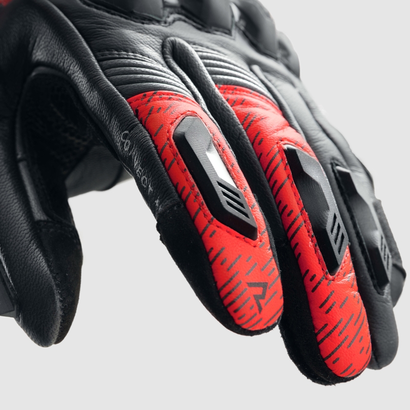 Motociklističke rukavice Rebelhorn Viper crno-sive-fluo crvene