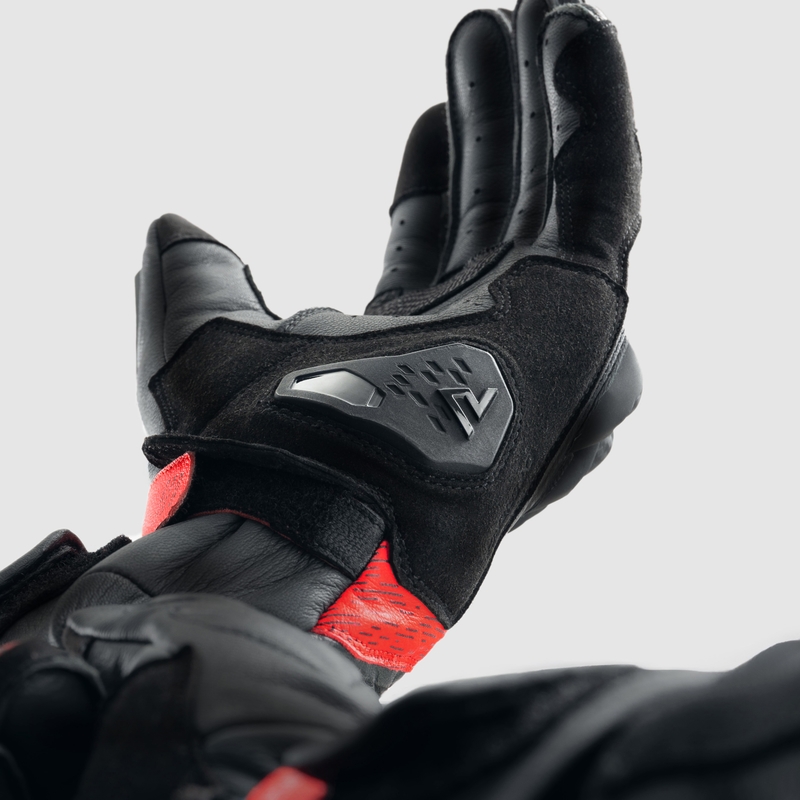 Motociklističke rukavice Rebelhorn Viper crno-sive-fluo crvene