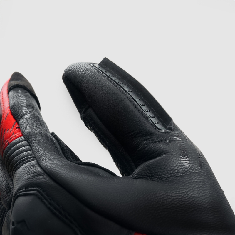 Motociklističke rukavice Rebelhorn Viper crno-sive-fluo crvene