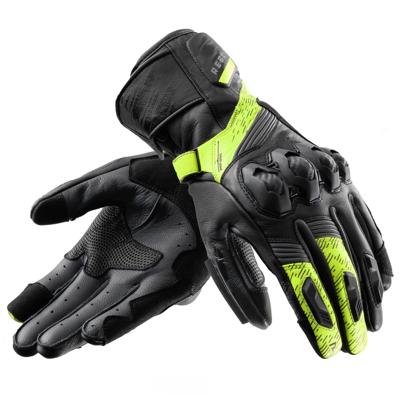 Motociklističke rukavice Rebelhorn Viper crno-sive-fluo žute