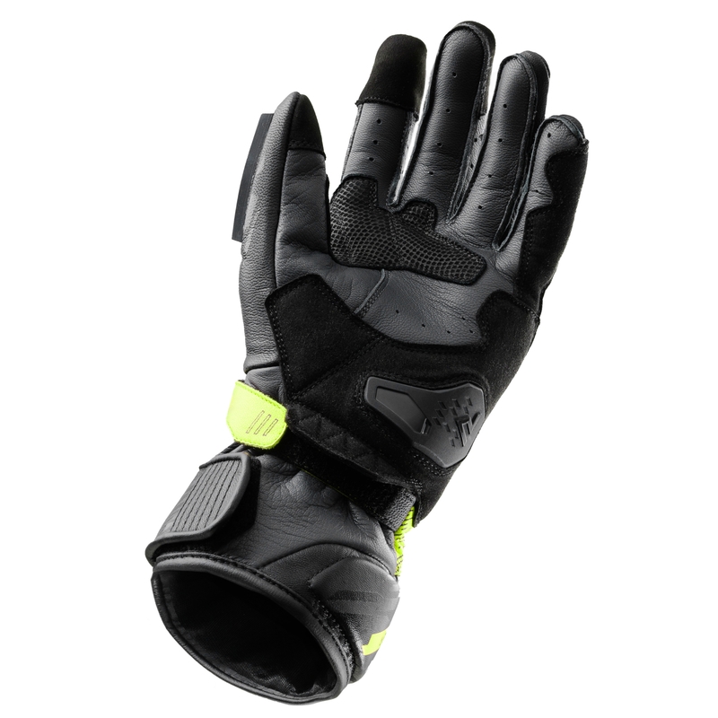 Motociklističke rukavice Rebelhorn Viper crno-sive-fluo žute