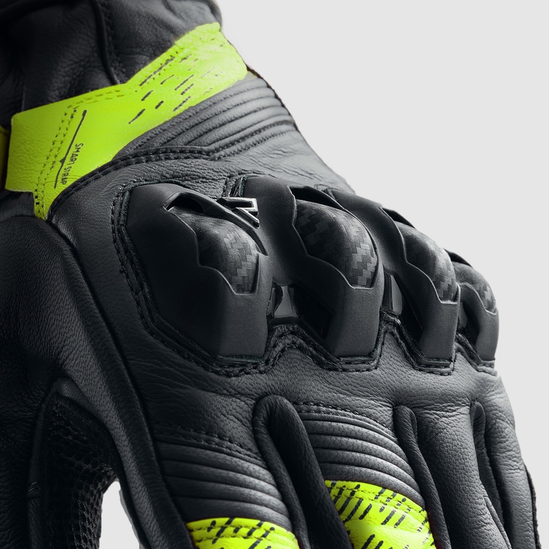 Motociklističke rukavice Rebelhorn Viper crno-sive-fluo žute