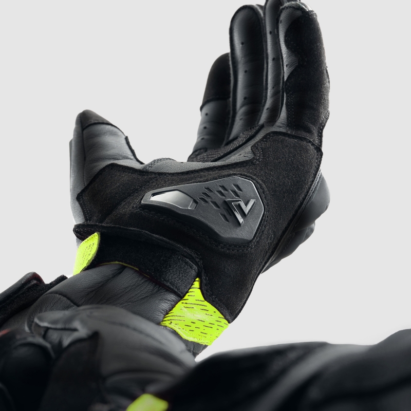Motociklističke rukavice Rebelhorn Viper crno-sive-fluo žute