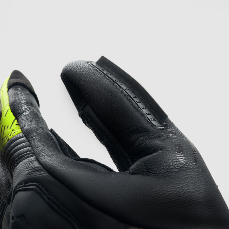 Motociklističke rukavice Rebelhorn Viper crno-sive-fluo žute