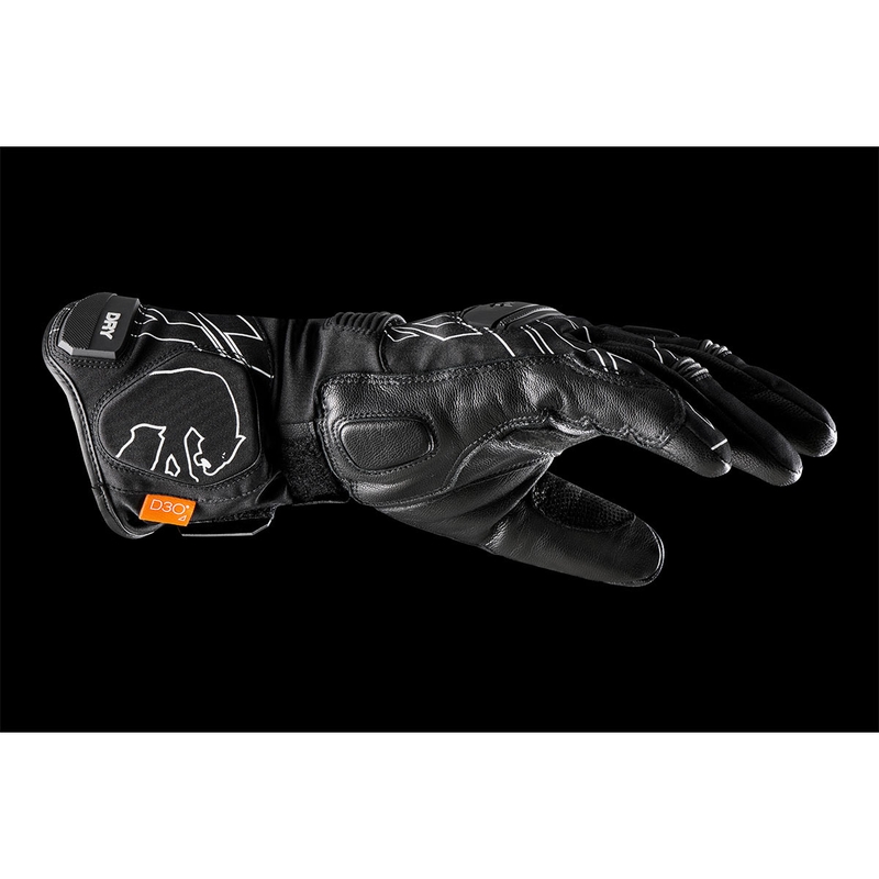 Furygan Starker D3O® PrimaLoft® 37.5® motociklističke rukavice crno-bijele
