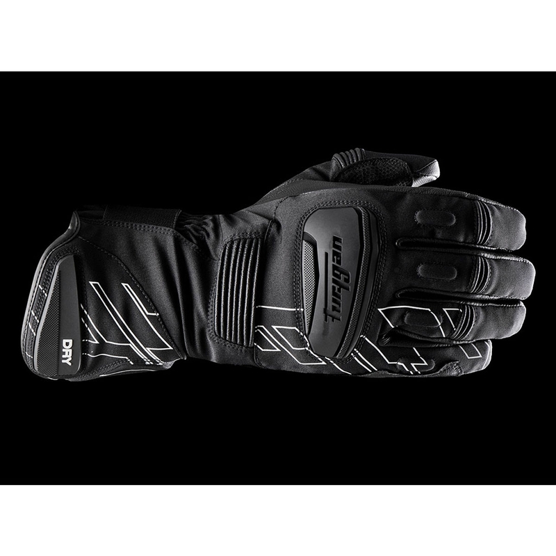Furygan Starker D3O® PrimaLoft® 37.5® motociklističke rukavice crno-bijele