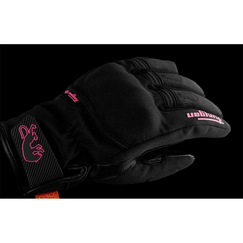 Ženske motorističke rukavice Furygan Jet Lady All Season D3O® Evo crno-ružičaste