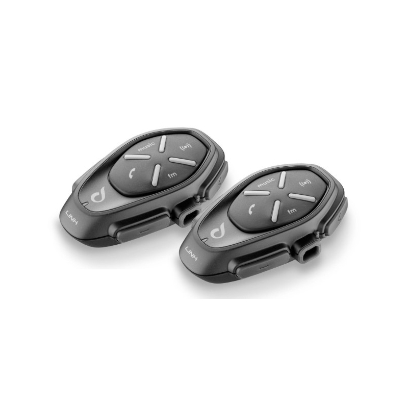 Bluetooth handsfree CellularLine Interphone LINK za zatvorene i otvorene kacige - Twin Pack