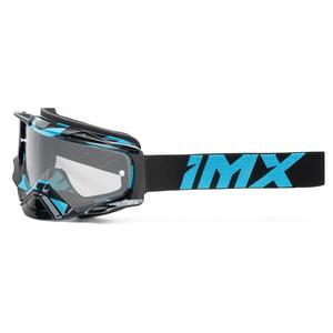 Motocross naočale iMX Dust Graphic crno-plave s prozirnim pleksiglasom