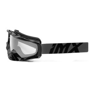 Motocross naočale iMX Dust Graphic sivo-crne s prozirnim pleksiglasom