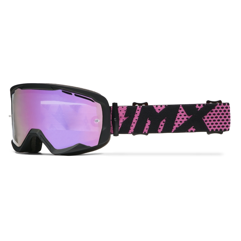 iMX Endurance Flip motociklističke naočale crno-ružičaste s iridij pleksiglasom