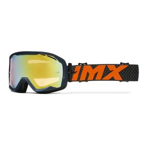 iMX Endurance Flip motociklističke naočale plavo-narančaste s iridij pleksiglasom