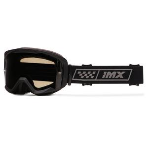 iMX Endurance Race motociklističke naočale crno-sive s dimljenim pleksiglasom