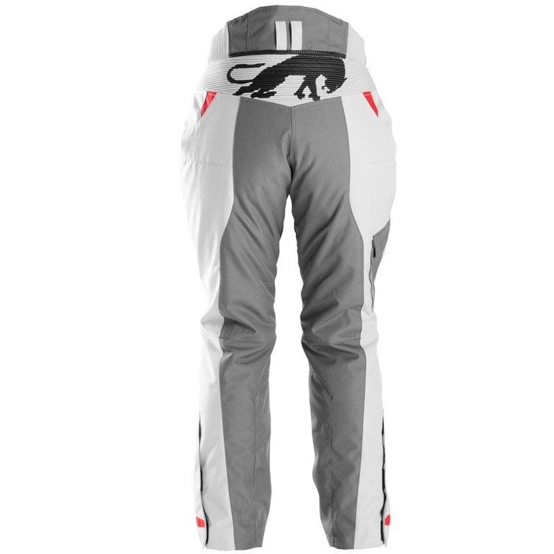 Ženske motociklističke hlače Furygan Killington Lady sivo-bež-crvene