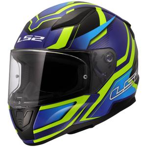 Motociklistička kaciga koja pokriva cijelo lice LS2 FF353 Rapid II Flitz fluo žuto-plava