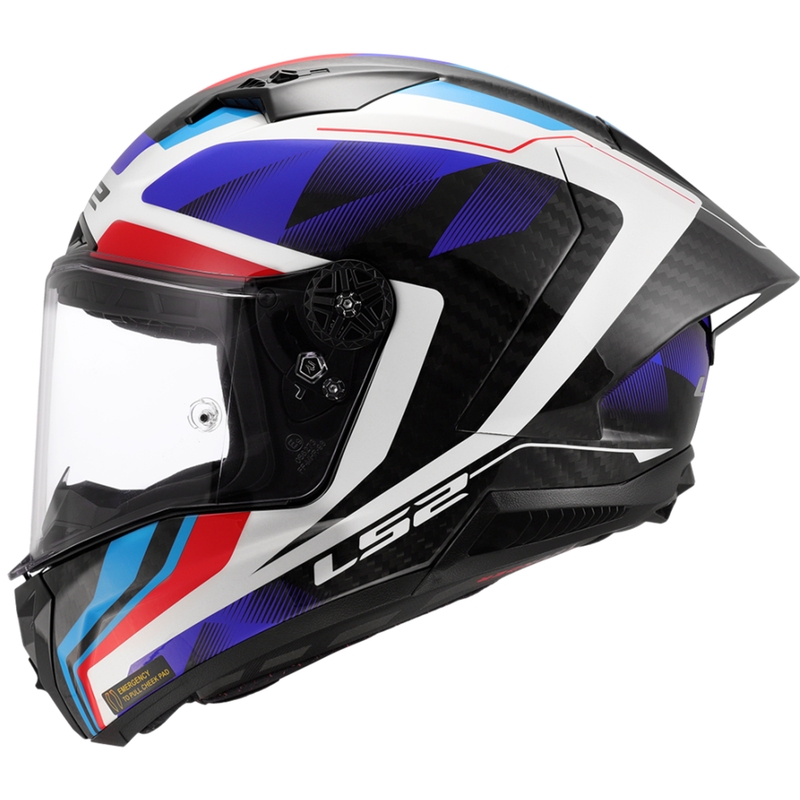 Motociklistička kaciga koja pokriva cijelo lice LS2 FF805 Thunder C GP Aero Raute plavo-crvena