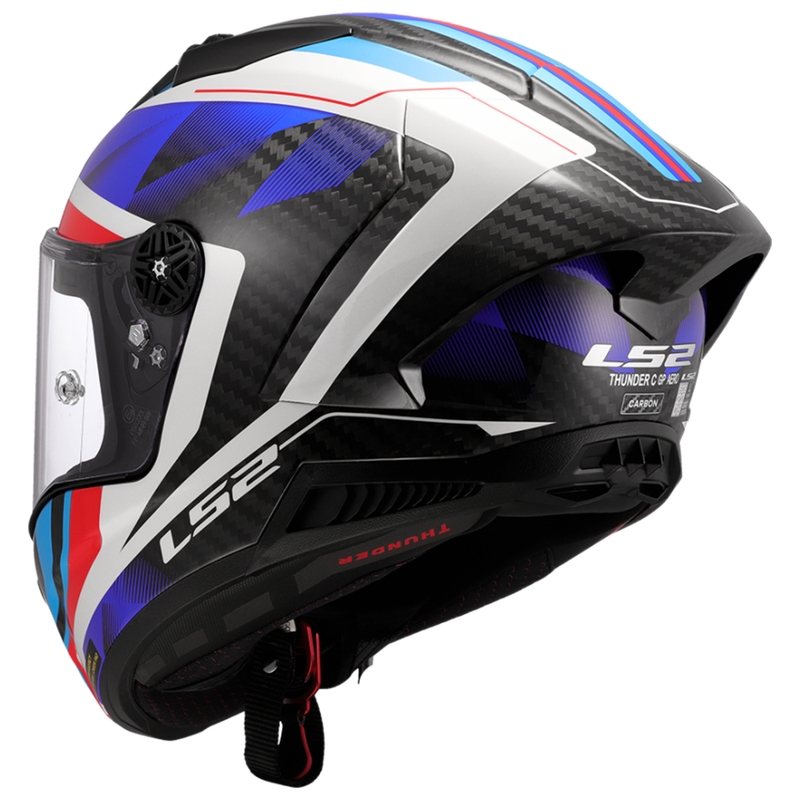 Motociklistička kaciga koja pokriva cijelo lice LS2 FF805 Thunder C GP Aero Raute plavo-crvena