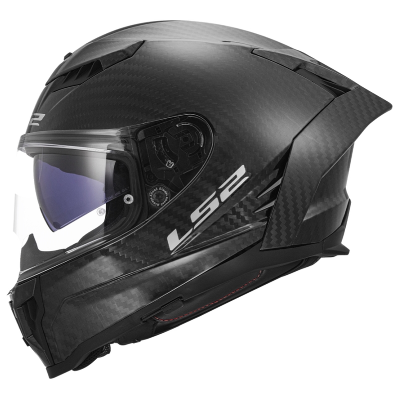 Motociklistička kaciga koja pokriva cijelo lice LS2 FF807 Dragon Carbon mat crna