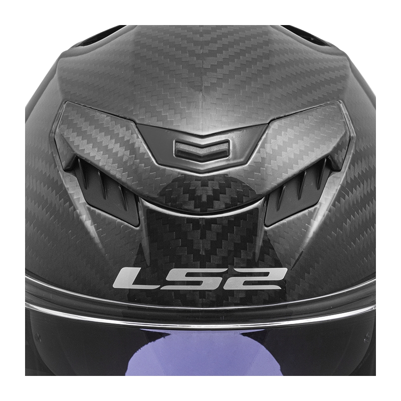 Motociklistička kaciga koja pokriva cijelo lice LS2 FF807 Dragon Carbon mat crna