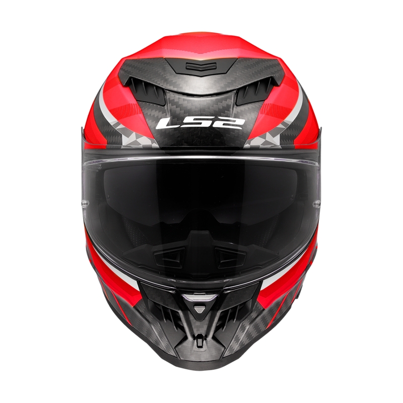 Motociklistička kaciga koja pokriva cijelo lice LS2 FF807 Dragon Trax crvena