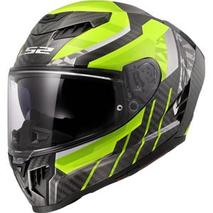 Full face motoristička kaciga LS2 FF807 Dragon Trax fluo žuta