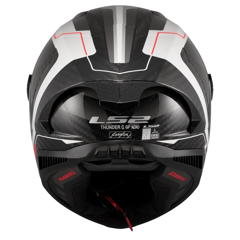 Motociklistička kaciga koja pokriva cijelo lice LS2 FF805 Thunder C GP Aero Raute bijelo-siva