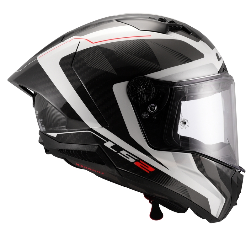 Motociklistička kaciga koja pokriva cijelo lice LS2 FF805 Thunder C GP Aero Raute bijelo-siva