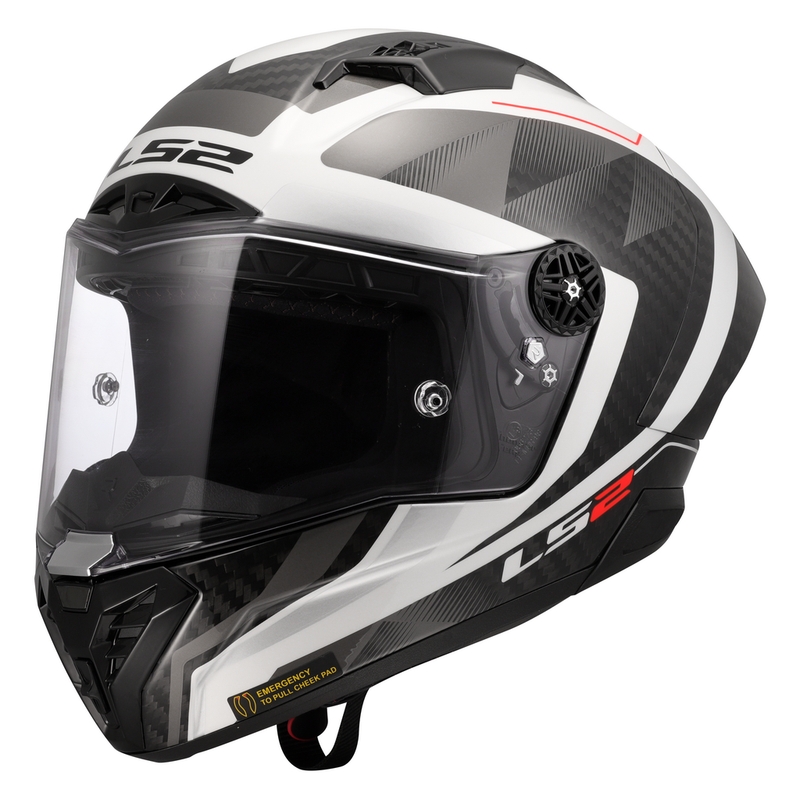 Motociklistička kaciga koja pokriva cijelo lice LS2 FF805 Thunder C GP Aero Raute bijelo-siva
