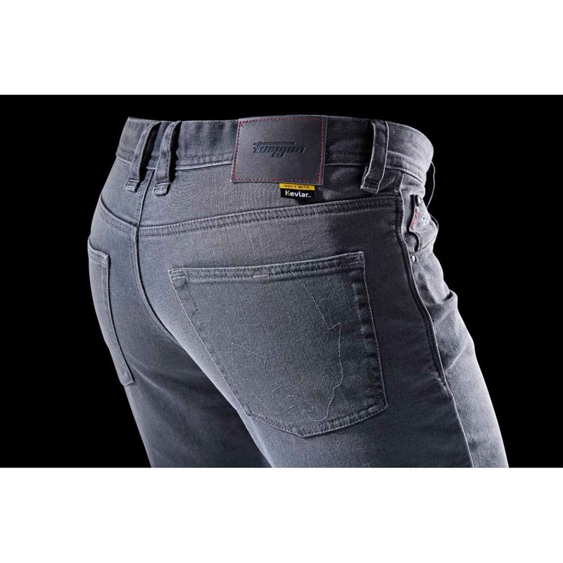 Furygan D12 X Kevlar® ravne motociklističke traperice sive boje