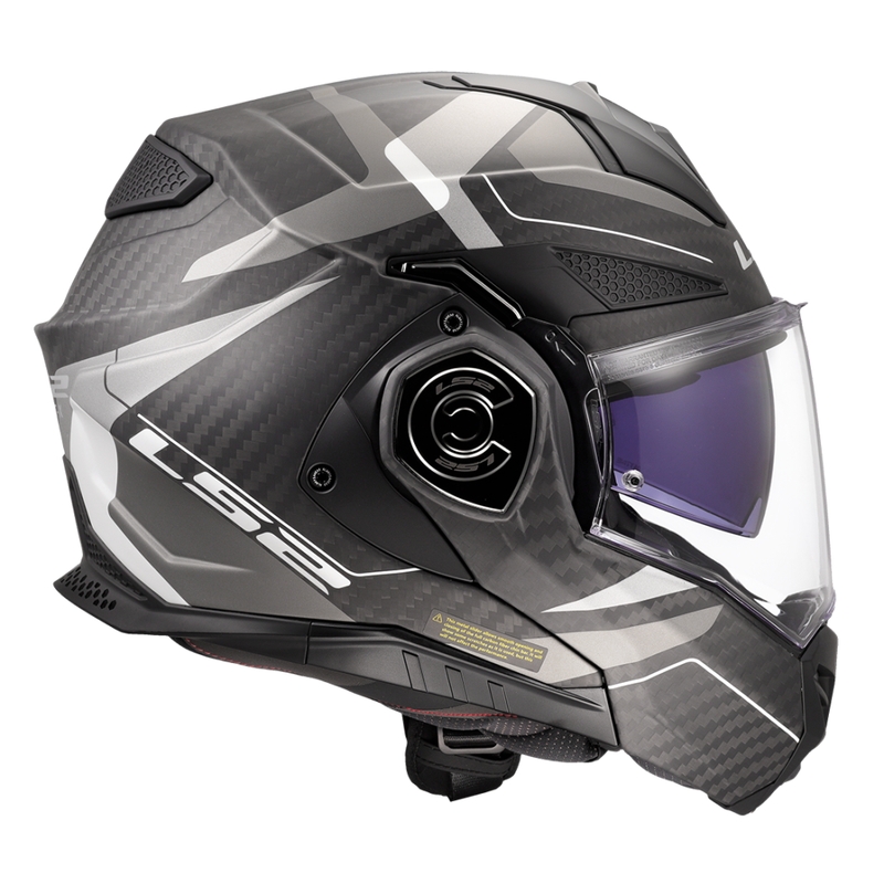 Motociklistička kaciga na preklop LS2 FF901 Advant XC Horizon srebrno siva