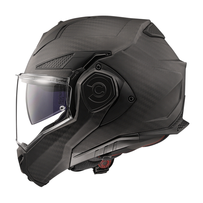 Motociklistička kaciga na preklop LS2 FF901 Advant X Solid Carbon mat crna