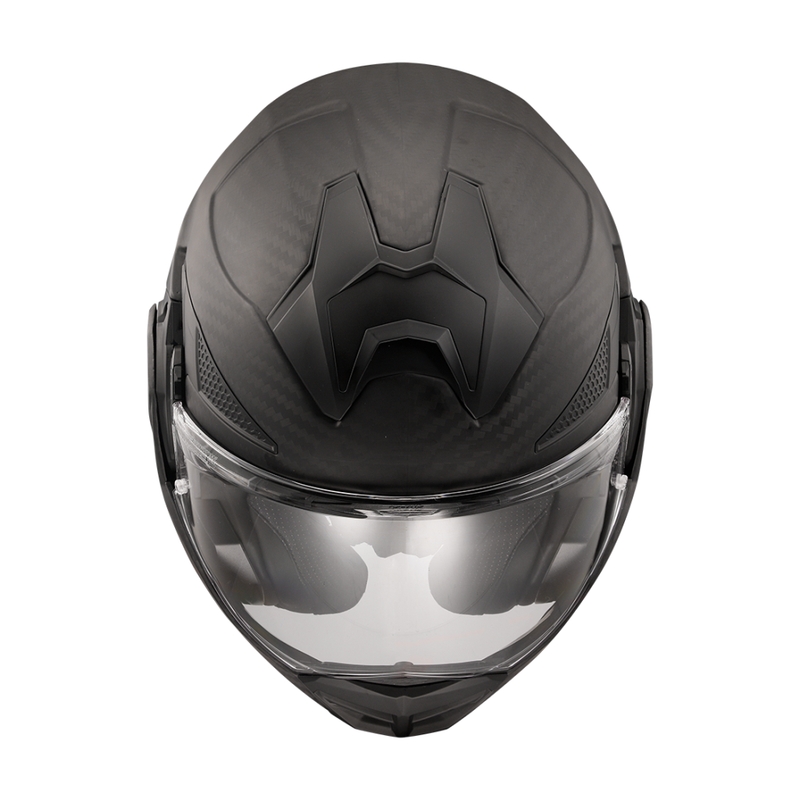 Motociklistička kaciga na preklop LS2 FF901 Advant X Solid Carbon mat crna