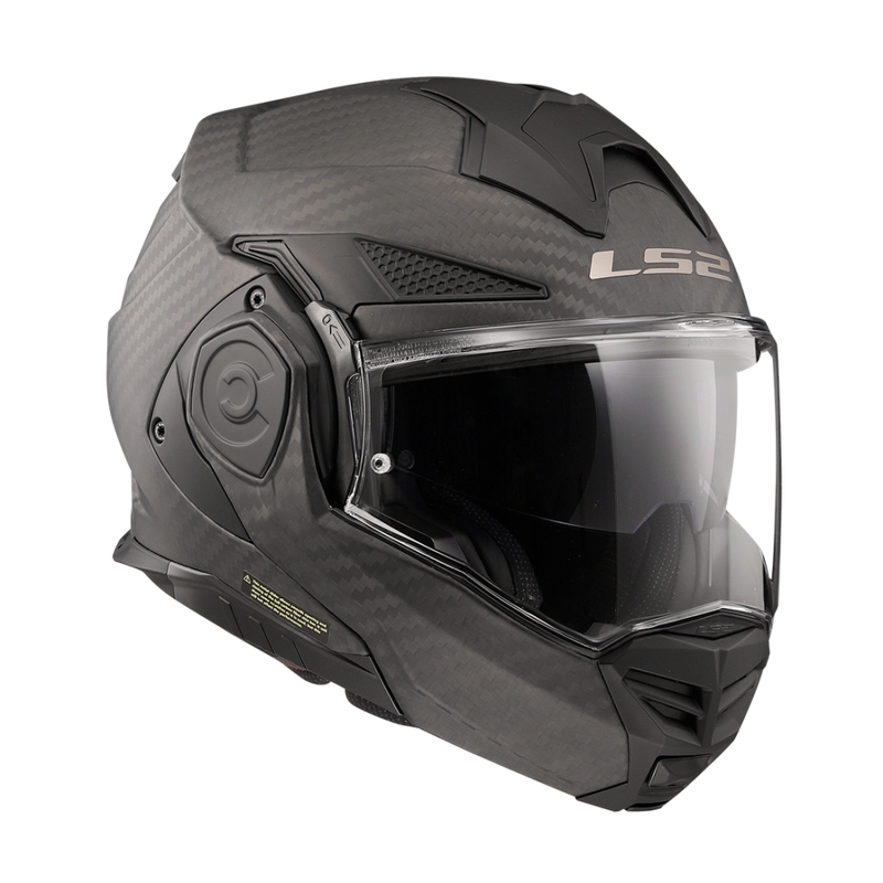 Motociklistička kaciga na preklop LS2 FF901 Advant X Solid Carbon mat crna